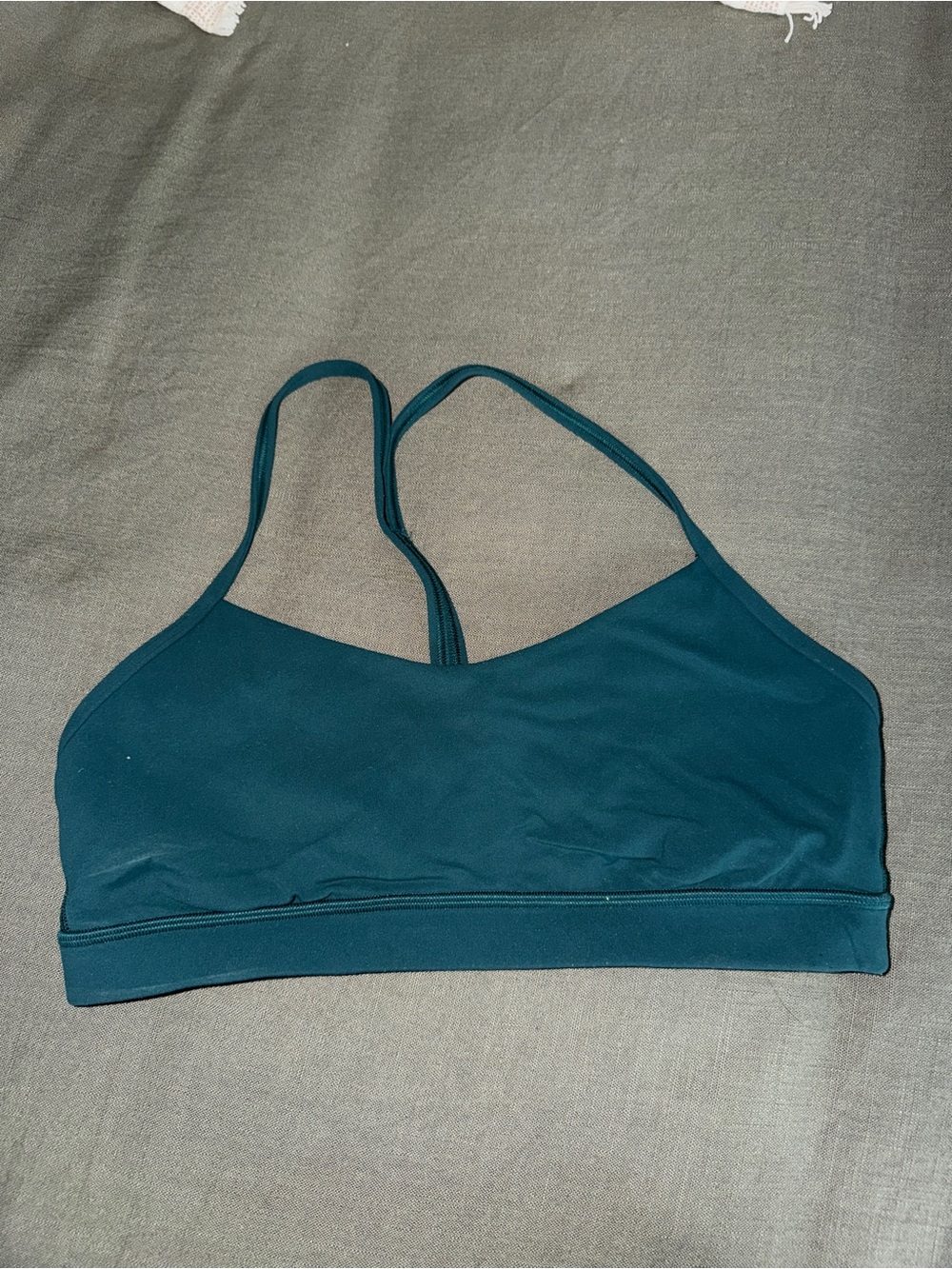 lululemon athletica Deep Teal Strappy Seamless Sports Bra